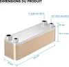Wiltec Échangeur de chaleur thermique avec 30 plaques – 315 Voir les images du produit 6