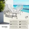 tectake® 2 Gartenstühle Santana mit Tisch Produktbild-Vorschau 2