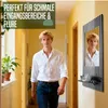 Akustikpaneel mit Spiegel & verstellbarer Ablage | 110x55 Produktbild-Vorschau 8