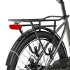 Close-up of the rear wheel and rack of a bicycle. Produktbild-Vorschau