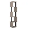 A tall, narrow bookshelf with staggered cubbies. Anteprima dell’immagine prodotto