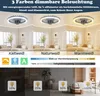 XINZI Ventilateur de plafond LED 60W - Lampe ventilateur 2 Voir les images du produit 3