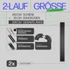 Gardinenschiene 240cm (2x120cm) / 2-läufig mit Rundbogen, Produktbild-Vorschau 3