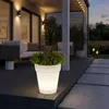 2x LED Solarleuchte, Blumentopf, weiß-satiniert, 17 cm Produktbild-Vorschau 2