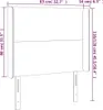 The Living Store LED Kopfteil Schwarz 83x16x118/128 cm Produktbild-Vorschau 6