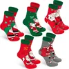 BRUBAKER 5 Paar Weihnachtssocken Herren 41-45 – Produktbild-Vorschau 4