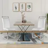 lot de 2 chaises de salle à manger à piétement luge au Voir les images du produit 2