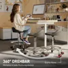 HOMCOM, otočná stolička s operadlom a nastaviteľnou výškou, Náhľad obrázku produktu 7