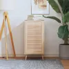 vidaXL Schranktür Lamellen-Design 69x39,4 cm Massivholz Produktbild-Vorschau 2
