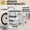 Anwältin Geschenk Becher Tasse Gott Schuf Alle Menschen Produktbild-Vorschau 3