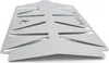 A close-up, angled view of a metallic heat reflector with cutouts, placed on a white background. Podgląd zdjęcia produktu