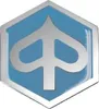 Piaggio Logo Emblem Plakette blau/grau, 6-eckig, 32 mm Podgląd zdjęcia produktu 1