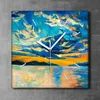 Coloray Uhr auf Leinwand 30x30 cm Wand Uhr Dekoration Produktbild-Vorschau 2