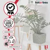 KOTARBAU® Keramický květináč čtvercový vintage tmavě zelený Náhled obrázku produktu 5