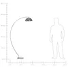 BELIANI Lampa podłogowa stojąca srebrna łuk okrągły klosz Podgląd zdjęcia produktu 9