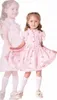Kleid für Mädchen – 100 % Baumwolle – Blumenmuster – Größe  Produktbild-Vorschau 3