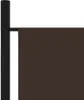 A close-up view of a brown room divider attached to a black pole. Náhľad obrázku produktu