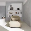Poltrona girevole 360° bouclé, Beige Anteprima dell’immagine prodotto 9