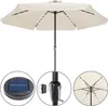 KINGSLEEVE® Parasol de jardin extérieur LED solaire 330cm Voir les images du produit 2