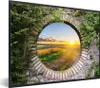 MuchoWow® Gerahmtes Poster Landleben - Aussicht - Sonne Produktbild-Vorschau 1