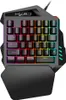 HXSJ V100 Mini herní klávesnice s 35 klávesami, LED Náhled obrázku produktu 1