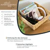 Cesto regalo vuoto, cesto portaoggetti intrecciato in Anteprima dell’immagine prodotto 3