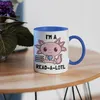 I am a read a lotl Tasse blau Bücherliebe Bücherwurm Produktbild-Vorschau 4