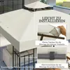 Toile de rechange Outsunny pour pavillon 3 x 3 m, toile de Voir les images du produit 5