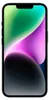 A front view of an iPhone 14 with a colorful wallpaper. Produktbild-Vorschau