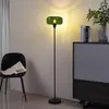 Stylowa lampa podłogowa w stylu retro, czarna z zielonym Podgląd zdjęcia produktu 9