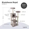 Kratzbaum Royal Kratzbaum grau Kratzmöbel mit Sisal und Plüsch Produktbild-Vorschau