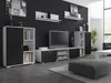 Wohnwand Herkules Per La Vita  Weiß Schwarz, Modern Produktbild-Vorschau 3