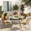 Marokkaanse mozaïektafel, Marrakech, beige en groen, 120cm, Productafbeelding-voorbeeld 4