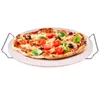 Pietra per pizza Ø 33 cm per forno e barbecue con supporto Anteprima dell’immagine prodotto 3