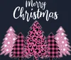 Merry Christmas Weihnachtsbaum Kariert Pink - Weihnachten Produktbild-Vorschau 3