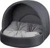 Hundehütte Hundebett Tierbett Katzenbett (Braun, 50x46 cm) Produktbild-Vorschau 1