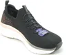 A studio shot of a black Skechers sneaker with rose gold accents. Náhled obrázku produktu