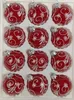 12 tlg. Glas-Weihnachtskugeln Set in Hochglanz Modern Rot Produktbild-Vorschau 1