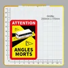 Angles Morts Magnetfolie 25x17 cm – Frankreich Toter Winkel Produktbild-Vorschau 2