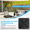 COSTWAY Gewichteter Schirmständer mit Wasser Sand Produktbild-Vorschau 7