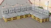 Set polštářů na palety VODOODOLNÝ Sedací polštář Zadní Náhled obrázku produktu 5