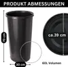 TOPANBIETER 999 Gelber Sack Eimer 3 Teile: Deckel SCHWARZ - Produktbild-Vorschau 8