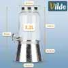 Distributeur de boissons en verre de 3,2 L avec robinet et Voir les images du produit 4