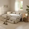 Flieks Polsterbett 90x200cm mit Ausziehbett, Schlafsofa Produktbild-Vorschau 4