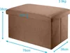 Intirilife Skladacia lavica 78x38x38 cm v STONE BROWN - Náhľad obrázku produktu 2