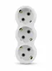 A white triple socket adapter is shown against a white background. Produktbild-Vorschau