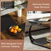 A collage of images showcasing a coffee table, highlighting its features and design. Anteprima dell’immagine prodotto
