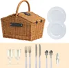 CampFeuer Picknickkorb 2 Personen mit Geschirr-Set und Produktbild-Vorschau 3