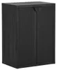 vidaXL Gartenschrank Schwarz 65x45x88 cm PP Rattan-Optik Produktbild-Vorschau 8