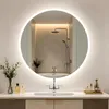 WISFOR Badspiegel met verlichting, 90 cm, ronde Productafbeelding-voorbeeld 1